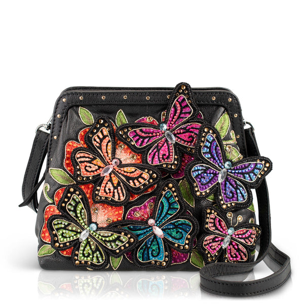 Mary Frances Butterfly Kiss Shoulder Handbag