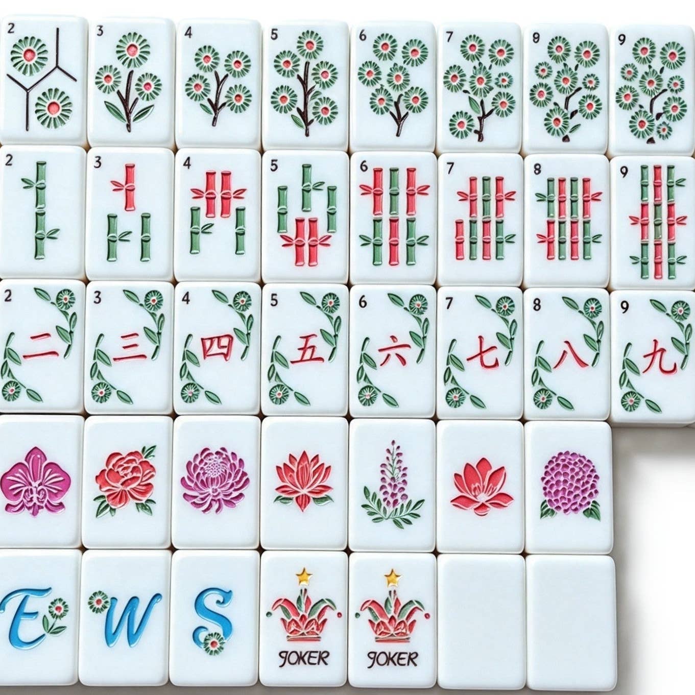 Opal Dream Mahjong Tile Set