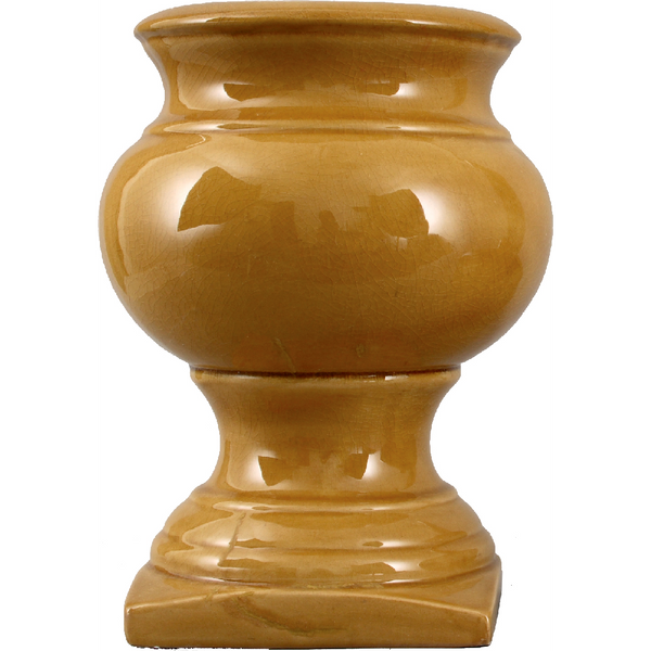 Danny's Fine Porcelain Garden Pot- Yellow (7"dia Opening)