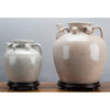 Danny's Fine Porcelain 12x13h Large Tea Jar W/ Stand - Beige