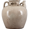 Danny's Fine Porcelain 12x13h Large Tea Jar W/ Stand - Beige