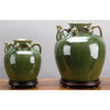 Danny's Fine Porcelain 12x13h Large Tea Jar W/ Stand - Green