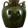 Danny's Fine Porcelain 12x13h Large Tea Jar W/ Stand - Green