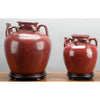 Danny's Fine Porcelain 12x13h Large Tea Jar W/ Stand - Red
