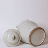 Cobalt Guild Home Decor 25" Stout Rustic White Porcelain Temple Jar with Lugs