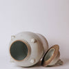 Cobalt Guild Home Decor 25" Stout Rustic White Porcelain Temple Jar with Lugs