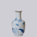 Cobalt Guild Home Decor Bamboo Blue and White Porcelain Mallet Vase