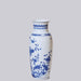 Cobalt Guild Home Decor Bird and Flower Blue and White Porcelain Mallet Vase