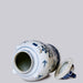 Cobalt Guild Home Decor Bird and Flower Blue and White Porcelain Temple Jar