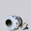 Cobalt Guild Home Decor Bird and Flower Blue and White Porcelain Temple Jar
