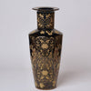 Cobalt Guild Home Decor Black and Gold Porcelain Mallet Vase