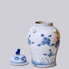 Cobalt Guild Home Decor Blossoms Blue and White Porcelain Temple Jar