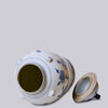 Cobalt Guild Home Decor Blossoms Blue and White Porcelain Temple Jar