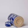 Cobalt Guild Home Decor Blue and White Camellia Porcelain Lidded Tea Canister