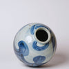 Cobalt Guild Home Decor Blue and White Clouds Rustic Porcelain Globe Vase
