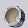 Cobalt Guild Home Decor Blue and White Landscape Cartouche Porcelain Planter