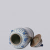 Cobalt Guild Home Decor Blue and White Longevity and Peaches Porcelain Temple Jar