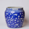 Cobalt Guild Home Decor Blue and White Porcelain Cranes and Clouds Planter