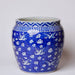 Cobalt Guild Home Decor Blue and White Porcelain Cranes and Clouds Planter