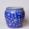Cobalt Guild Home Decor Blue and White Porcelain Cranes and Clouds Planter
