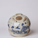 Cobalt Guild Home Decor Blue and White Porcelain Dancing Dragon Bulbous Cachepot