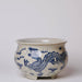 Cobalt Guild Home Decor Blue and White Porcelain Dancing Dragon Bulbous Cachepot