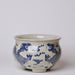 Cobalt Guild Home Decor Blue and White Porcelain Dancing Dragon Bulbous Cachepot