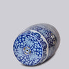 Cobalt Guild Home Decor Blue and White Porcelain Dark Peony Garden Seat