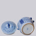 Cobalt Guild Home Decor Blue and White Porcelain Double Happiness Lug Jar
