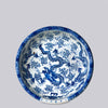 Cobalt Guild Home Decor Blue and White Porcelain Dragon and Pearl Low Bowl