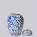 Cobalt Guild Home Decor Blue and White Porcelain Dragon Lidded Jar