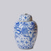 Cobalt Guild Home Decor Blue and White Porcelain Dragon Lidded Jar