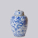 Cobalt Guild Home Decor Blue and White Porcelain Dragon Lidded Jar