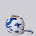 Cobalt Guild Home Decor Blue and White Porcelain Dragon Lidded Round Storage Jar