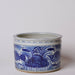 Cobalt Guild Home Decor Blue and White Porcelain Fish and Lotus Wide Cachepot