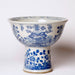 Cobalt Guild Home Decor Blue and White Porcelain Four Seasons Footed Bowl
