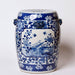 Cobalt Guild Home Decor Blue and White Porcelain Golden Pheasant Garden Seat