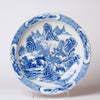Cobalt Guild Home Decor Blue and White Porcelain Landscape Platter
