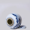 Cobalt Guild Home Decor Blue and White Porcelain Landscape Storage Jar
