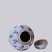 Cobalt Guild Home Decor Blue and White Porcelain Long Life Lidded Jar
