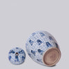 Cobalt Guild Home Decor Blue and White Porcelain Long Life Lidded Jar