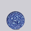 Cobalt Guild Home Decor Blue and White Porcelain Peony Platter