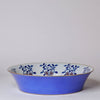 Cobalt Guild Home Decor Blue and White Porcelain Pheasant and Peony Large Dish