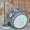 Cobalt Guild Home Decor Blue and White Porcelain Pheasant Lidded Round Storage Jar
