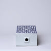 Cobalt Guild Home Decor Blue and White Porcelain Rectangular Infinity Jar