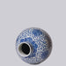 Cobalt Guild Home Decor Blue and White Porcelain Scrolling Lotus Globe Vase