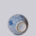 Cobalt Guild Home Decor Blue and White Porcelain Scrolling Lotus Globe Vase