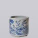 Cobalt Guild Home Decor Blue and White Porcelain Three Friends Footed Cachepot