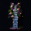 Cobalt Guild Home Decor Blue and White Tall Porcelain Tulipiere