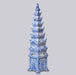 Cobalt Guild Home Decor Blue and White Tall Porcelain Tulipiere